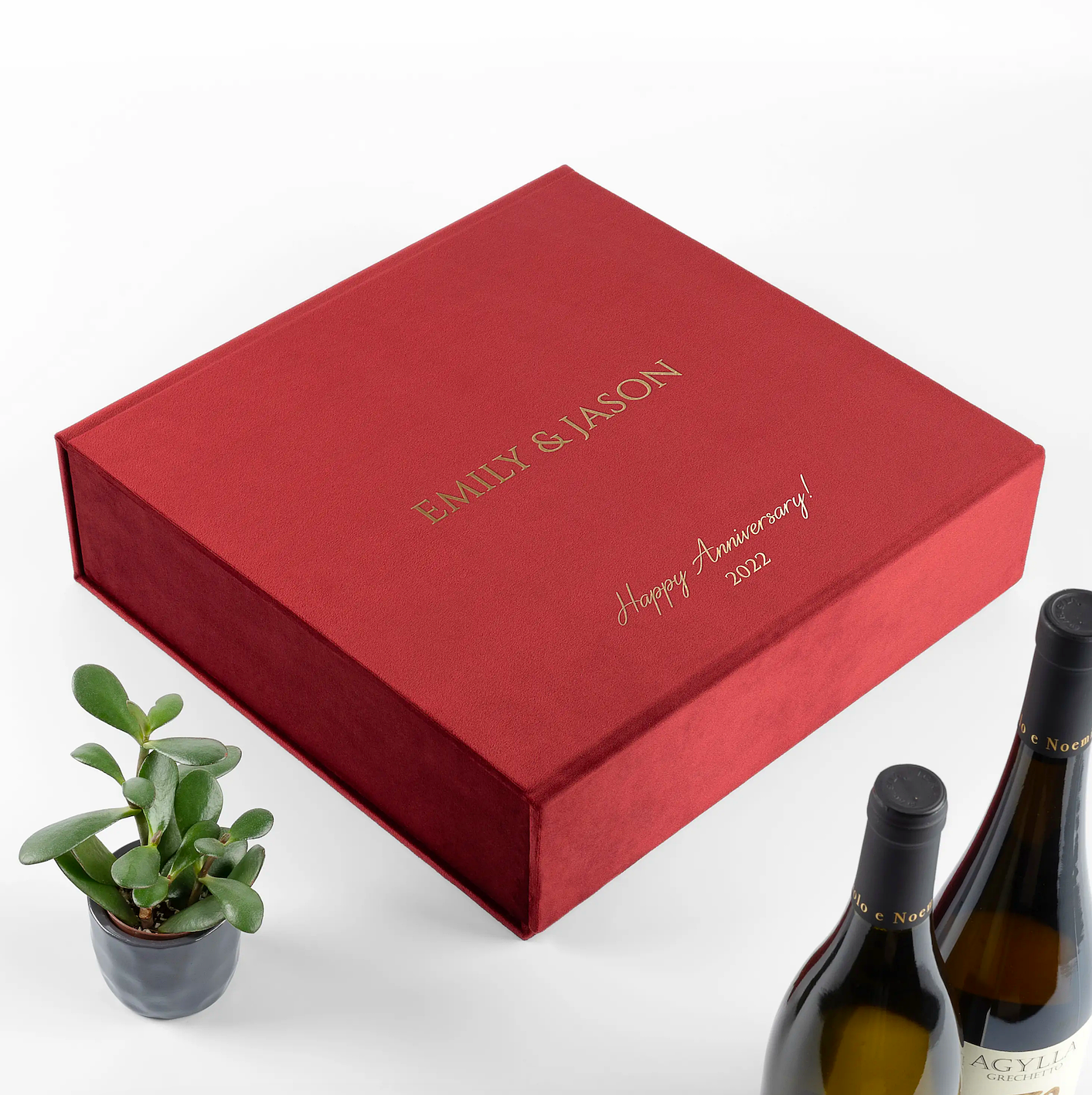 VELVET WINE BOX FOR 4 BOTTLES